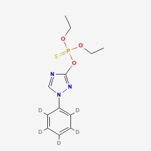 molecular formula C12H16N3O3PS B13436747 Triazophos-D5 