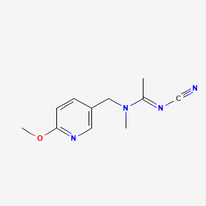 N'-Cyano-N-[(6-methoxy-3-pyridinyl)methyl]-N-methylethanimidamide