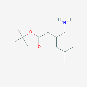 Tert-butyl 3-(aminomethyl)-5-methylhexanoate