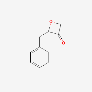 molecular formula C10H10O2 B13436777 2-Benzyloxetan-3-one 