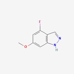 molecular formula C8H7FN2O B1343679 4-氟-6-甲氧基-1H-吲唑 CAS No. 887569-13-3