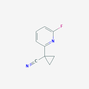 molecular formula C9H7FN2 B13436802 1-(6-Fluoropyridin-2-yl)cyclopropane-1-carbonitrile 