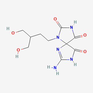 7-Amino-1-[4-hydroxy-3-(hydroxymethyl)butyl]-1,3,6,8-tetrazaspiro[4.4]non-6-ene-2,4,9-trione