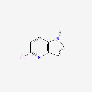 molecular formula C7H5FN2 B1343682 5-氟-1H-吡咯并[3,2-b]吡啶 CAS No. 887570-96-9