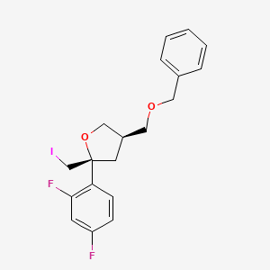 molecular formula C19H19F2IO2 B13436834 Rlt9ssy9HM CAS No. 165115-82-2