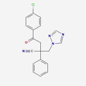 alpha-[2-(4-Chlorophenyl)-2-oxoethyl]-alpha-phenyl-1H-1,2,4-triazole-1-propanenitrile