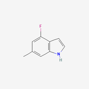 molecular formula C9H8FN B1343691 4-氟-6-甲基-1H-吲哚 CAS No. 885522-13-4