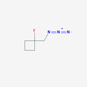 molecular formula C5H8FN3 B13436932 1-(Azidomethyl)-1-fluorocyclobutane 