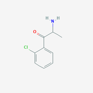 molecular formula C9H10ClNO B13436940 2-Amino-1-(2-chlorophenyl)propan-1-one 