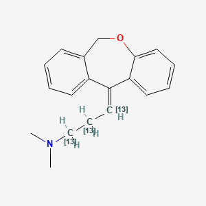 molecular formula C19H21NO B13436946 2-Chloro-3-[(1-oxohexadecyl)oxy]propyloctadecanoate 