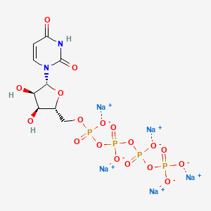 molecular formula C9H11N2Na5O18P4 B13436957 Uridine 5'-Tetraphosphate Pentasodium Salt 