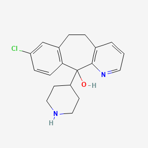 molecular formula C19H21ClN2O B13436960 11-Hydroxy Dihydro Desloratadine 