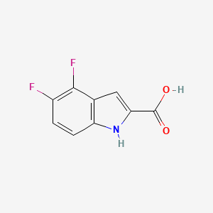 molecular formula C9H5F2NO2 B1343698 4,5-二氟-1H-吲哚-2-羧酸 CAS No. 884494-61-5