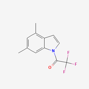 B1343699 4,6-Dimethyl-1-trifluoroacetylindole CAS No. 75934-42-8