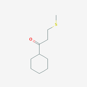 1-Cyclohexyl-3-(methylsulfanyl)propan-1-one