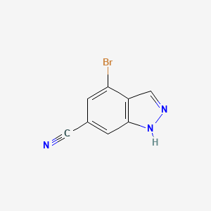 molecular formula C8H4BrN3 B1343702 4-溴-1H-吲唑-6-碳腈 CAS No. 898746-96-8