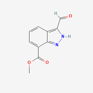 B1343705 Methyl 3-formyl-1H-indazole-7-carboxylate CAS No. 898747-28-9