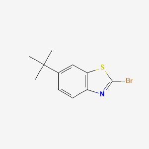 molecular formula C11H12BrNS B1343706 2-溴-6-(叔丁基)苯并[d]噻唑 CAS No. 898748-39-5