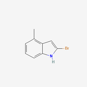 molecular formula C9H8BrN B13437066 2-bromo-4-methyl-1H-indole 