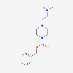 molecular formula C15H23N3O2 B13437100 Benzyl 4-[2-(methylamino)ethyl]piperazine-1-carboxylate 