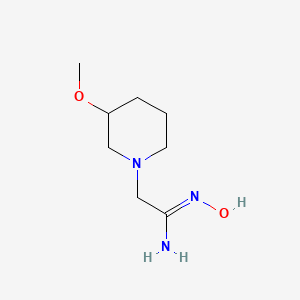 (Z)-N'-hydroxy-2-(3-methoxypiperidin-1-yl)acetimidamide