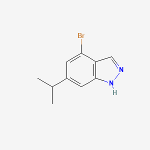 molecular formula C10H11BrN2 B1343712 4-Bromo-6-isopropyl-1H-indazole CAS No. 1000343-77-0