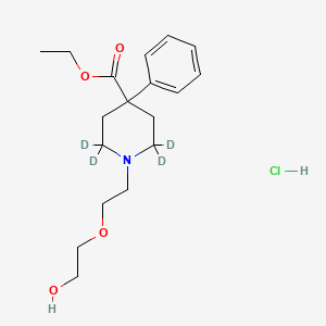 molecular formula C18H28ClNO4 B13437125 Etoxeridine-d4 Hydrochloride 