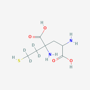 molecular formula C7H14N2O4S B13437152 D,L-Cystathionine-d4 