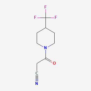 3-Oxo-3-(4-(trifluoromethyl)piperidin-1-yl)propanenitrile