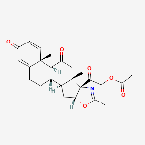 (16b)-21-(Acetyloxy)-2'-methyl-5'H-Pregna-1,4-dieno[17,16-d]oxazole-3,11,20-trione