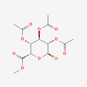 methyl (2S,3R,4R,5S,6R)-3,4,5-triacetyloxy-6-bromooxane-2-carboxylate