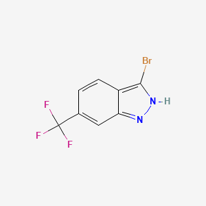 molecular formula C8H4BrF3N2 B1343723 3-溴-6-(三氟甲基)-1H-吲唑 CAS No. 1000341-21-8