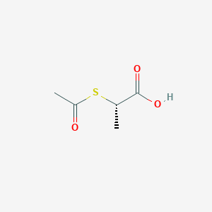 molecular formula C5H8O3S B13437230 (S)-2-(Acetylthio)-propanoic Acid 