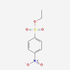 molecular formula C8H9NO5S B13437248 Benzenesulfonic acid, 4-nitro-, ethyl ester CAS No. 15481-55-7