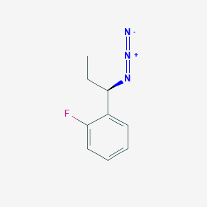 molecular formula C9H10FN3 B13437260 1-[(1R)-1-azidopropyl]-2-fluorobenzene 