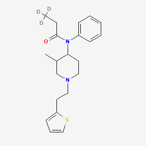 molecular formula C21H28N2OS B13437287 3-Methylthiofentanyl-d3 