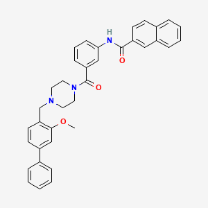 N-[3-[[4-[(3-Methoxy[1,1'-biphenyl]-4-yl)methyl]-1-piperazinyl]carbonyl]phenyl]-2-naphthalenecarboxamide