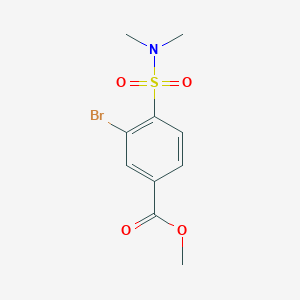 molecular formula C10H12BrNO4S B13437360 Methyl 3-bromo-4-(dimethylsulfamoyl)benzoate 