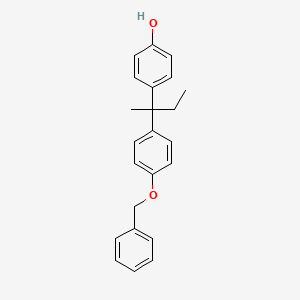 molecular formula C23H24O2 B13437397 Bisphenol B Monobenzyl Ether 