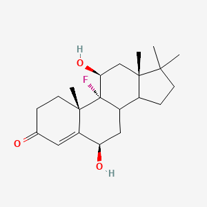 (6R,9R,10S,11S,13S)-9-fluoro-6,11-dihydroxy-10,13,17,17-tetramethyl-1,2,6,7,8,11,12,14,15,16-decahydrocyclopenta[a]phenanthren-3-one