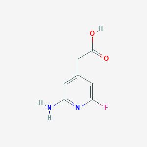 2-Amino-6-fluoropyridine-4-acetic acid