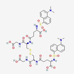 molecular formula C44H54N8O16S4 B13437431 Dan-gGlu-Cys(1)-Gly-OH.Dan-gGlu-Cys(1)-Gly-OH 