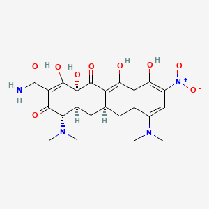 molecular formula C23H26N4O9 B13437437 9-Nitrominocycline 