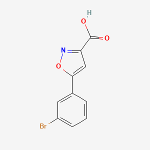 B1343748 5-(3-Bromophenyl)isoxazole-3-carboxylic acid CAS No. 887979-15-9