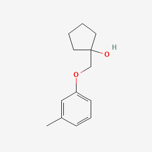 1-((m-Tolyloxy)methyl)cyclopentan-1-ol