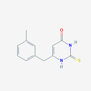 6-(3-methylbenzyl)-2-thioxo-2,3-dihydropyrimidin-4(1H)-one