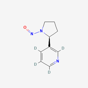 molecular formula C9H11N3O B13437545 (2S)-N'-Nitrosonornicotine-d4 