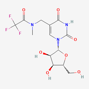 N-[[1-[(2R,3R,4S,5R)-3,4-dihydroxy-5-(hydroxymethyl)oxolan-2-yl]-2,4-dioxopyrimidin-5-yl]methyl]-2,2,2-trifluoro-N-methylacetamide