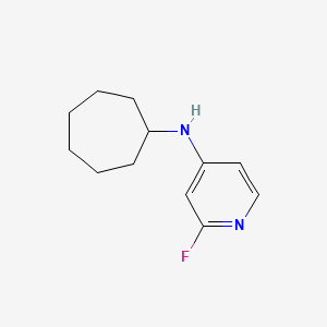 molecular formula C12H17FN2 B13437570 N-cycloheptyl-2-fluoropyridin-4-amine 