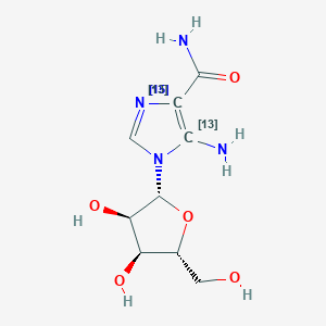 5-Aminoimidazole-4-carboxamide-1-b-D-ribofuranoside-13C2,15N